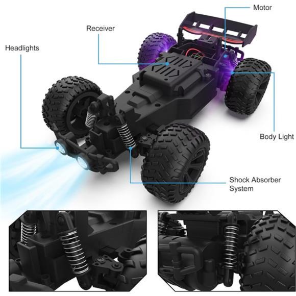 Remote Control Car - 2.4GHz High Speed Rc Cars, Offroad Hobby Rc Racing Car - Picture 4 of 5